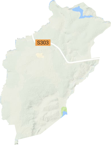 格球山农场地形地图