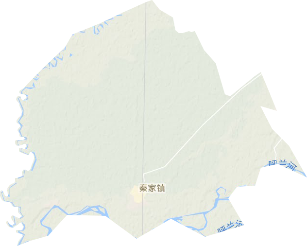 秦家镇地形地图