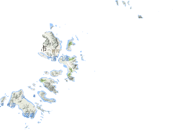 普陀区地形地图