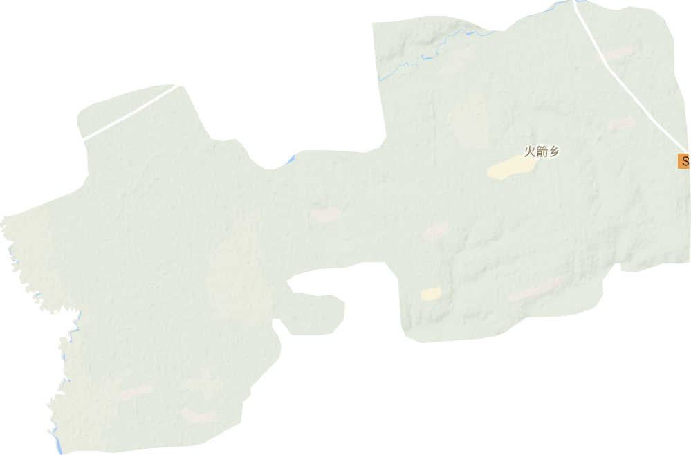 火箭镇地形地图