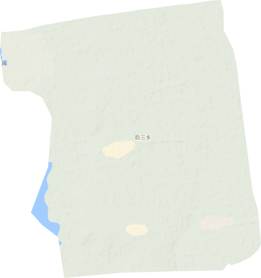后三乡地形地图