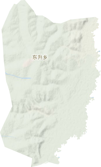 东升乡地形地图