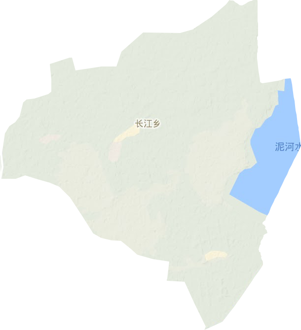 长江乡地形地图