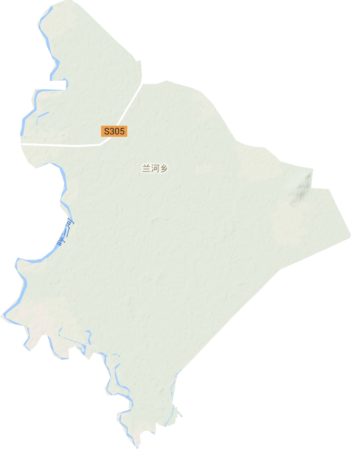 兰河乡地形地图