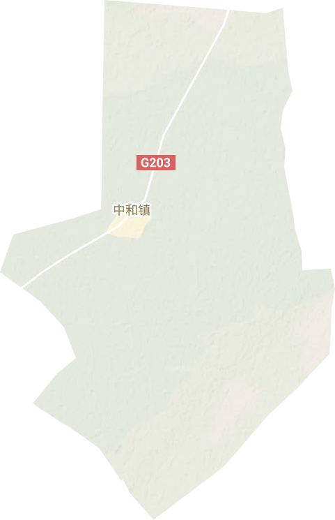 中和镇地形地图