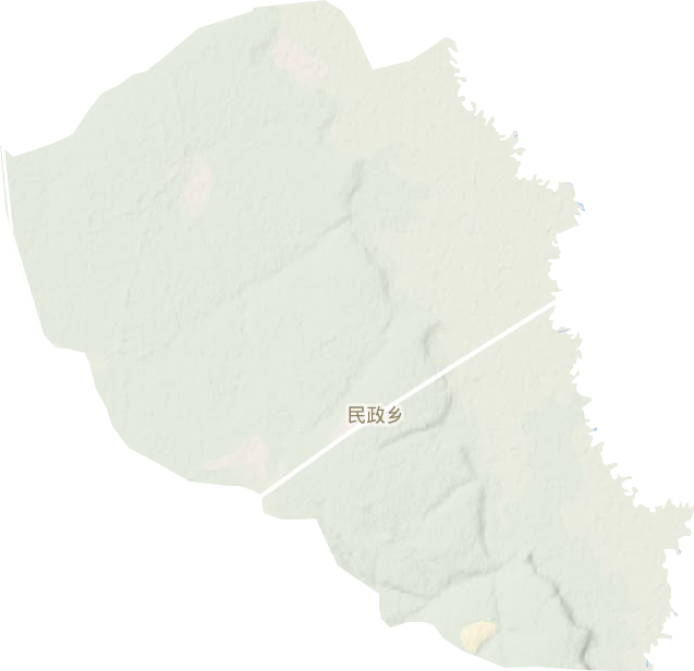 民政镇地形地图