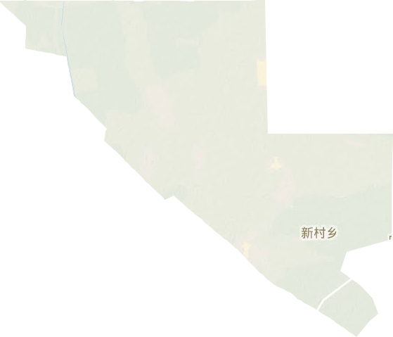 新村乡地形地图
