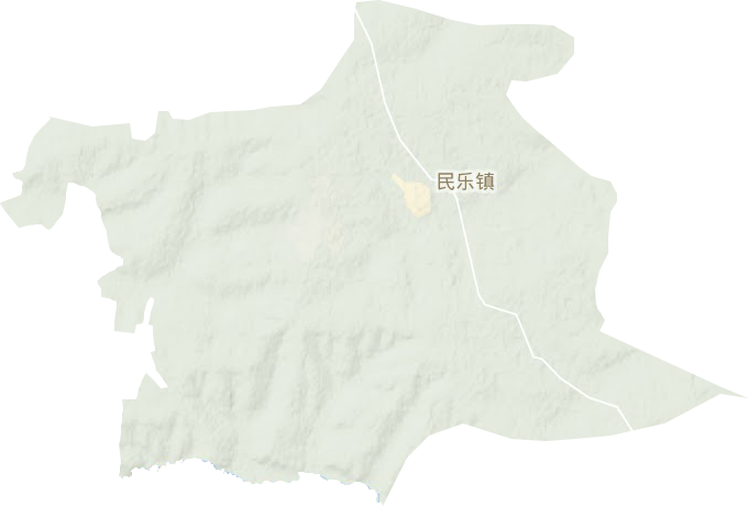 民乐镇地形地图