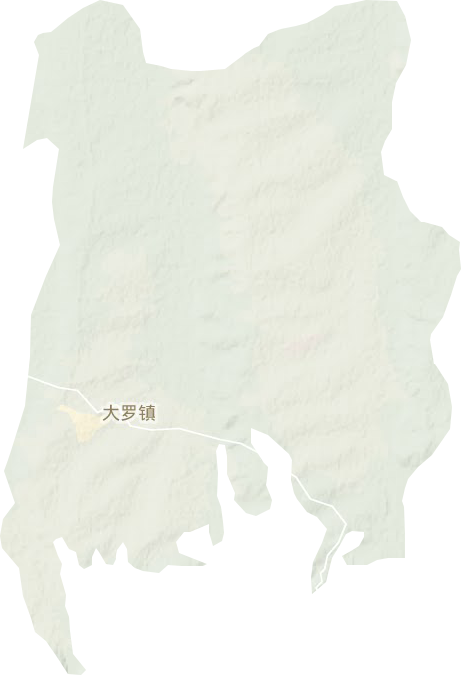 大罗镇地形地图