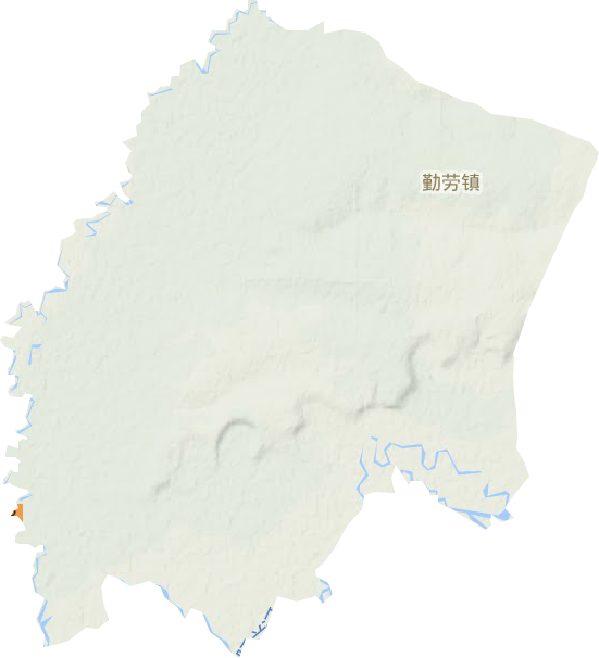 勤劳镇地形地图