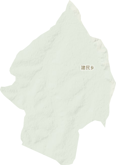 建民乡地形地图