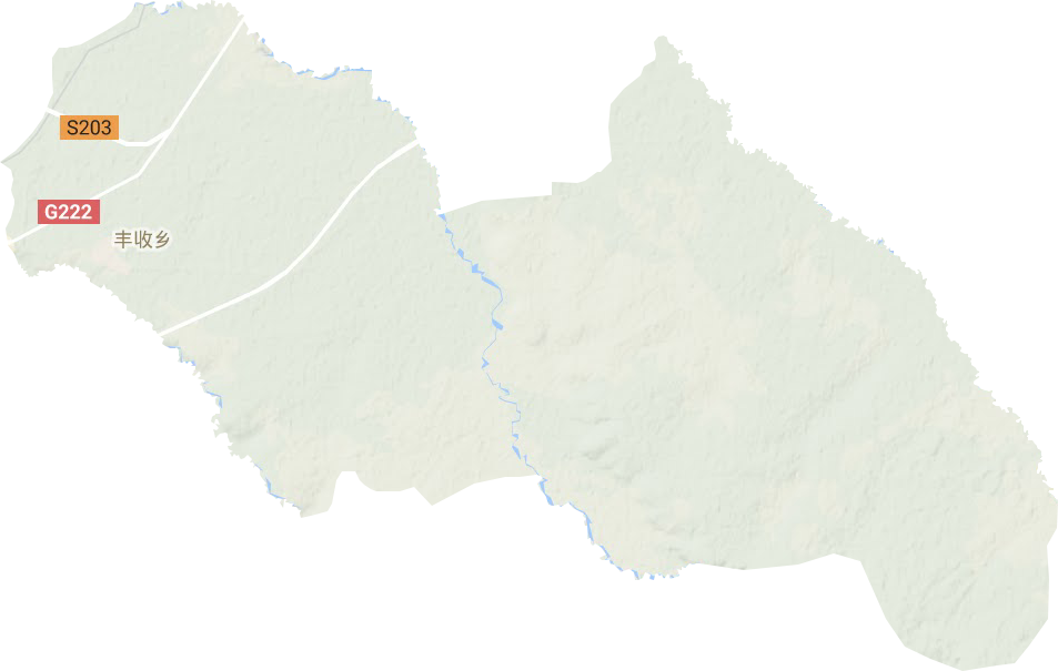 丰收乡地形地图