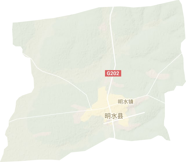 明水镇地形地图