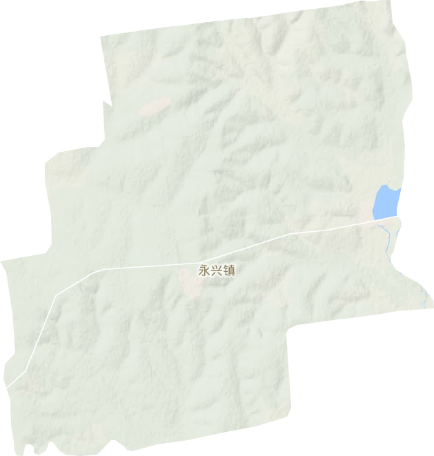永兴镇地形地图