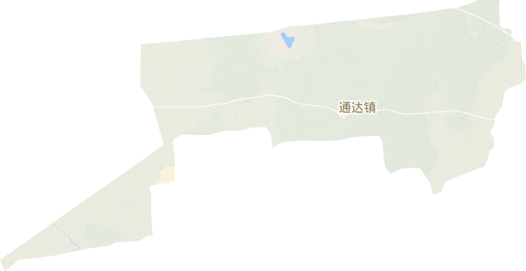 通达镇地形地图