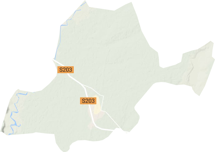 上集镇地形地图