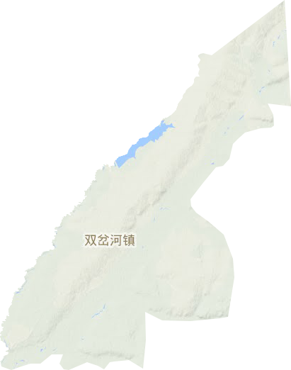 双岔河镇地形地图