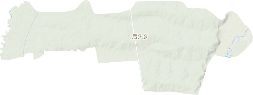 后头乡地形地图