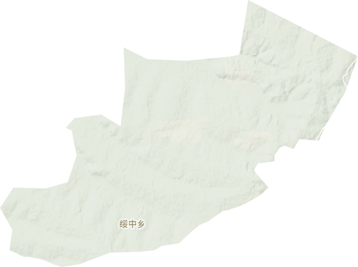 绥中乡地形地图