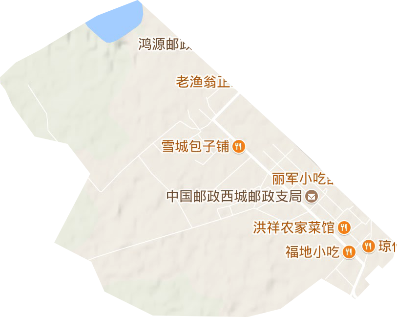 铁西街道地形地图
