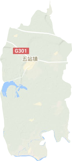 五站镇地形地图