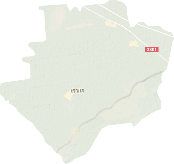 黎明镇地形地图