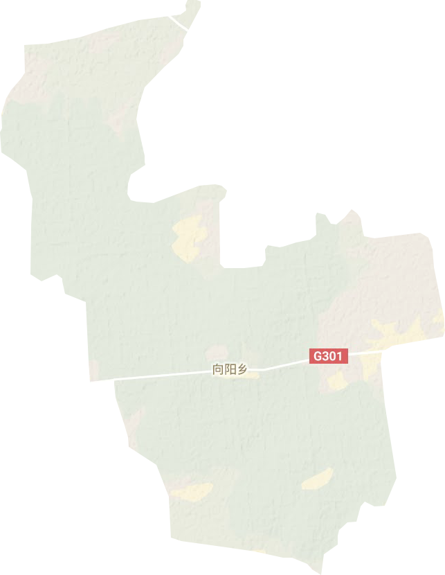 向阳乡地形地图