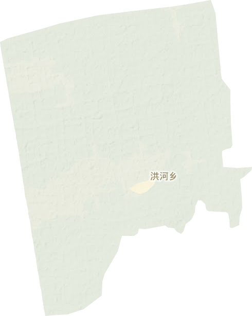 洪河乡地形地图