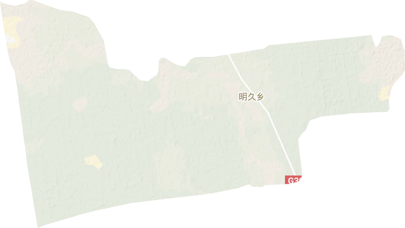 明久乡地形地图