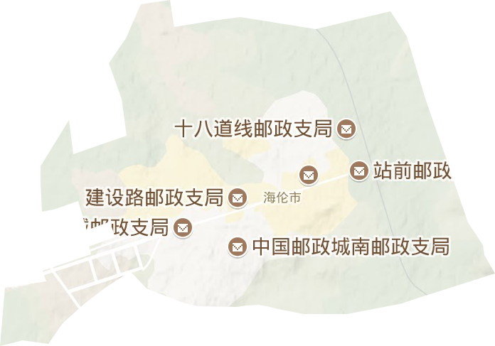 海伦镇地形地图