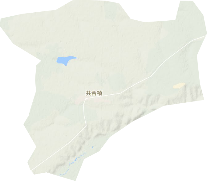 共合镇地形地图