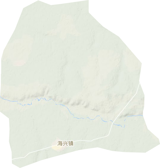 海兴镇地形地图