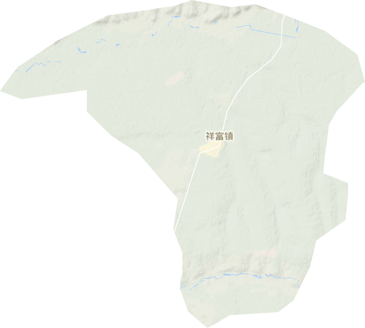 祥富镇地形地图