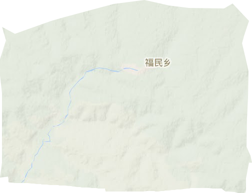 福民乡地形地图