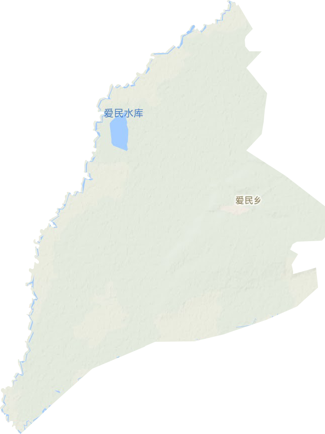 爱民乡地形地图