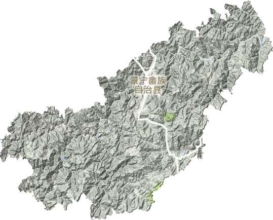 景宁县地形地图