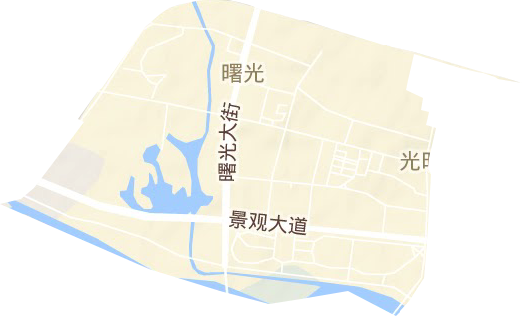 曙光街道地形地图