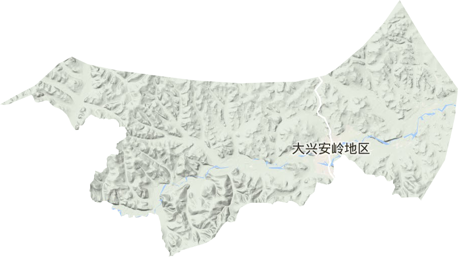 塔河镇地形地图
