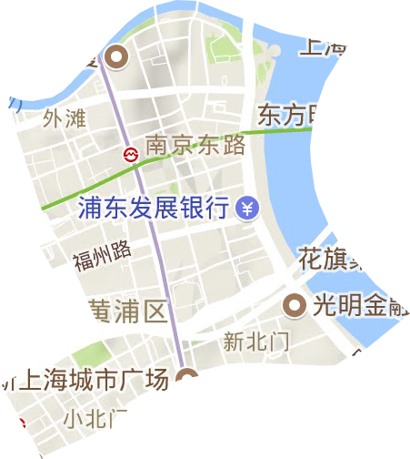 外滩街道地形地图