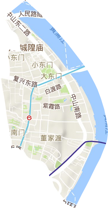 小东门街道地形地图