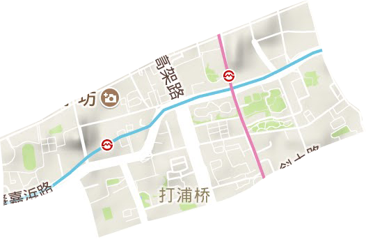 打浦桥街道地形地图