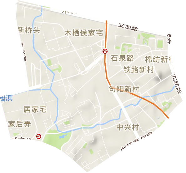 石泉路街道地形地图