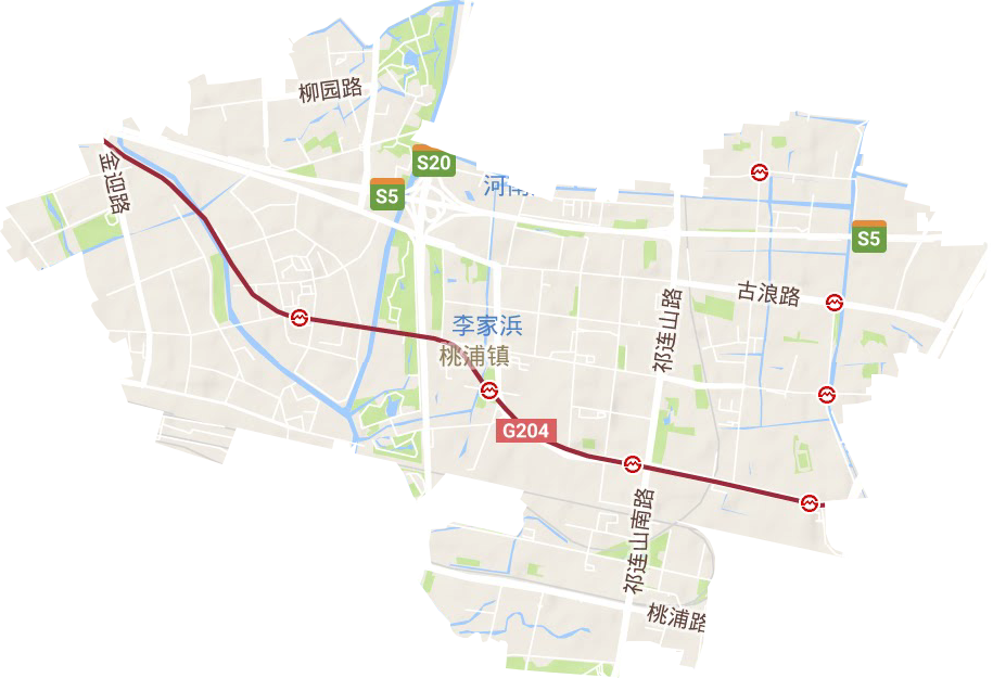 桃浦镇地形地图