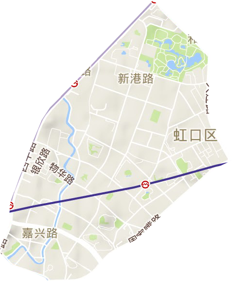 嘉兴路街道地形地图
