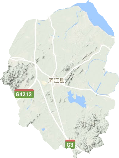 庐江县地形地图