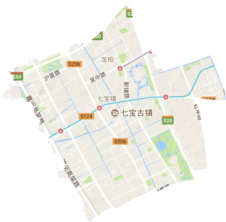 七宝镇地形地图