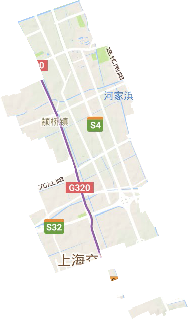 颛桥镇地形地图