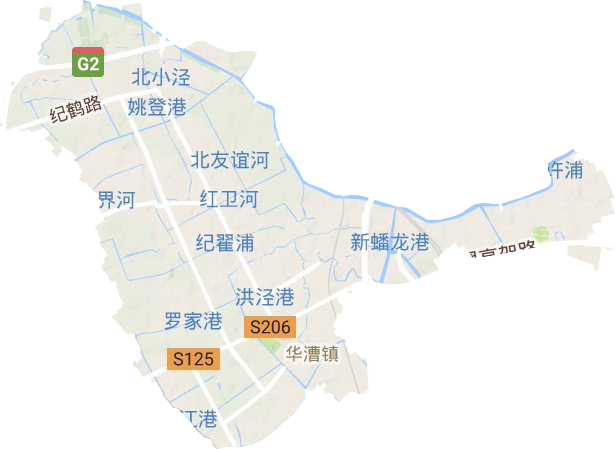 华漕镇地形地图