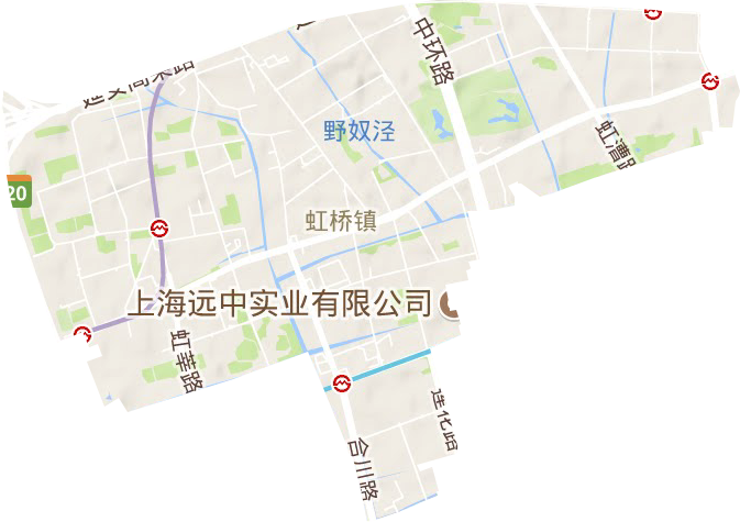 虹桥镇地形地图