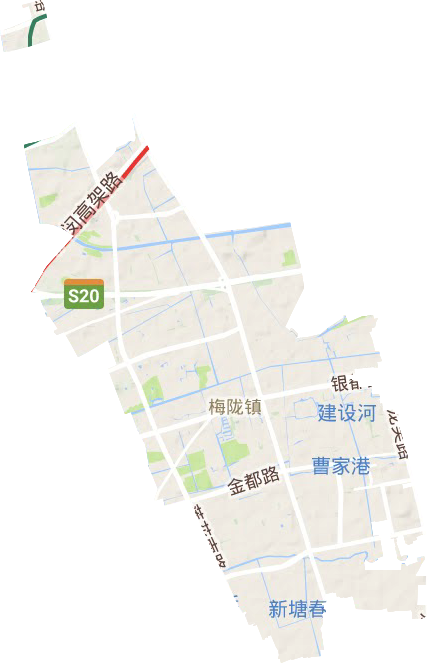 梅陇镇地形地图